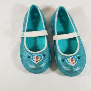 Frozen Elisa Anna girls crocs size 12 shoes